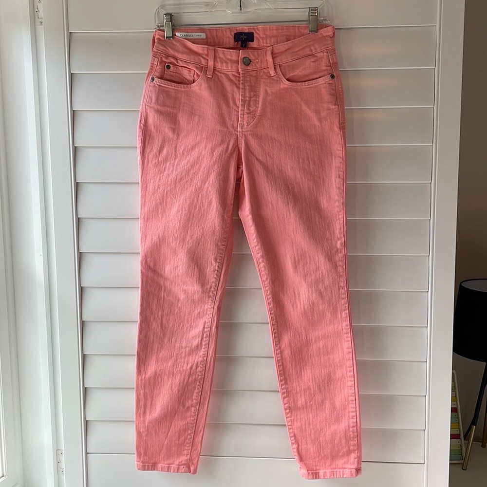 not your daughters peach skinny jean clarissa ankle size 2